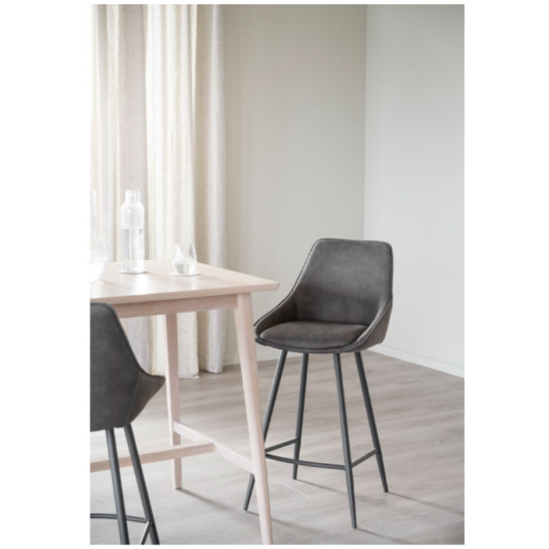 RO SIERRA BAR CHAIR DARK GREY/BLACK